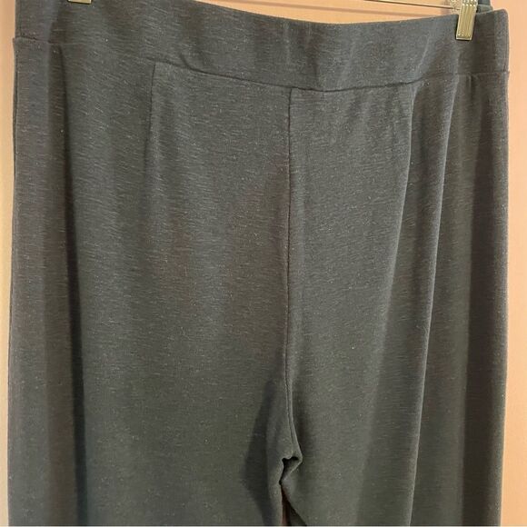 J Jill Linen Blend Pants Woven Knit Lagenlook Pull On Jeans Size Large - Picture 8 of 10